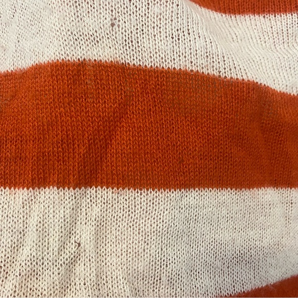 Burberry Orange and White Stripe Sweater - Picture 4 of 6